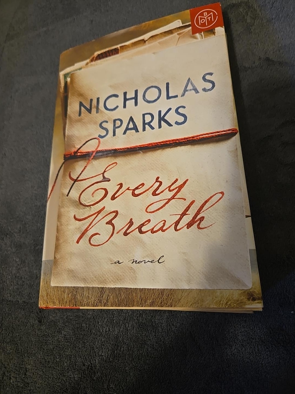 Every Breath by Nicholas Sparks Hardcover 2018 Romance Novel